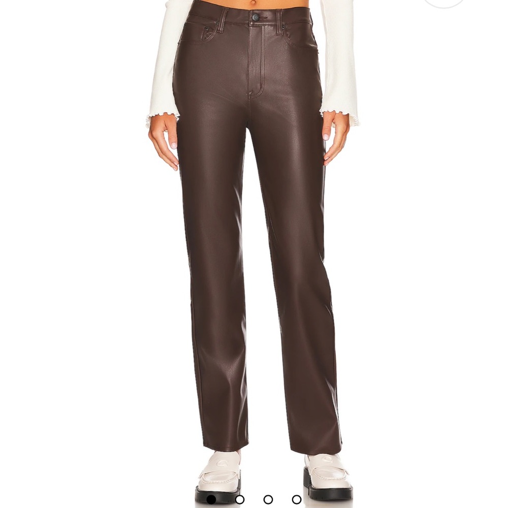 Pistola Brown Leather Pants